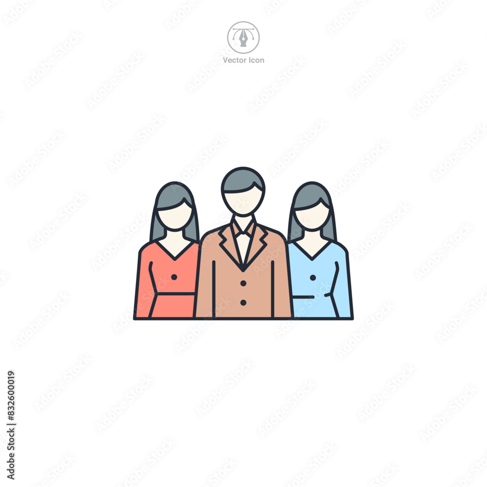 Group Icon theme symbol vector illustration isolated on white background Group Icon theme symbol vector illustration isolated on white background