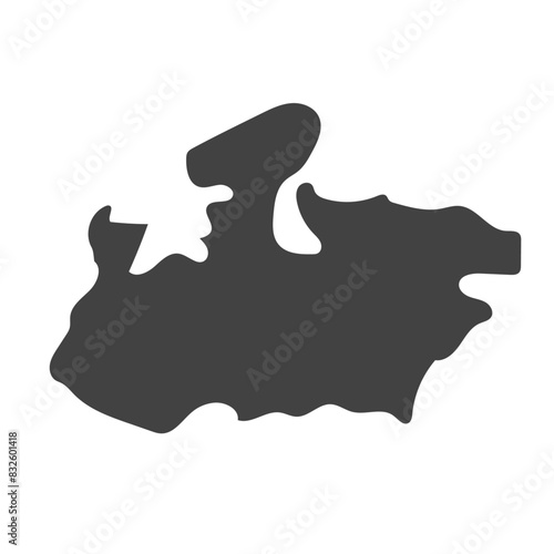 Madhya Pradesh map illustration