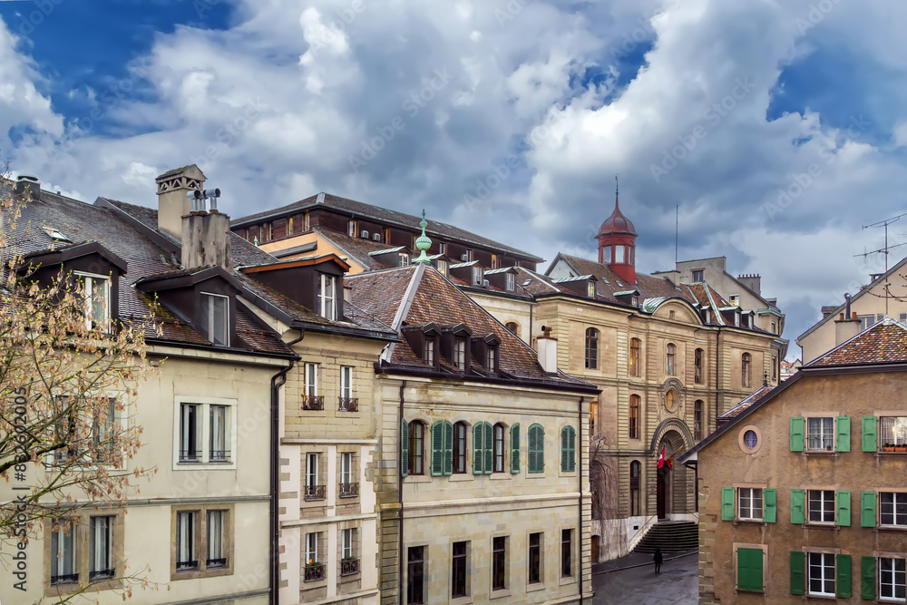 Fototapeta premium Street in Geneva, Switzerland