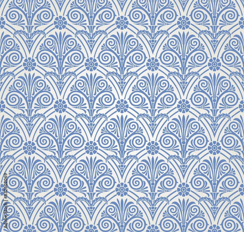 Fototapeta premium traditional paisley floral pattern , textile swatch , India 