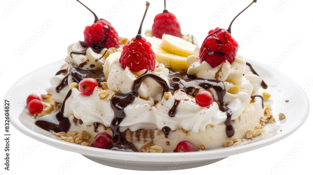 Banana split dessert Banana split dessert