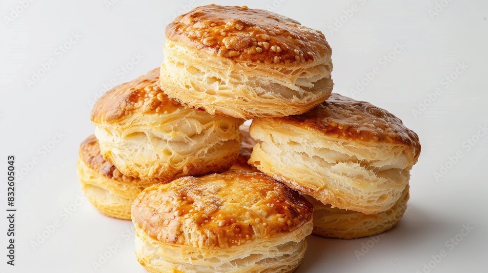 Scones on a white background Scones on a white background