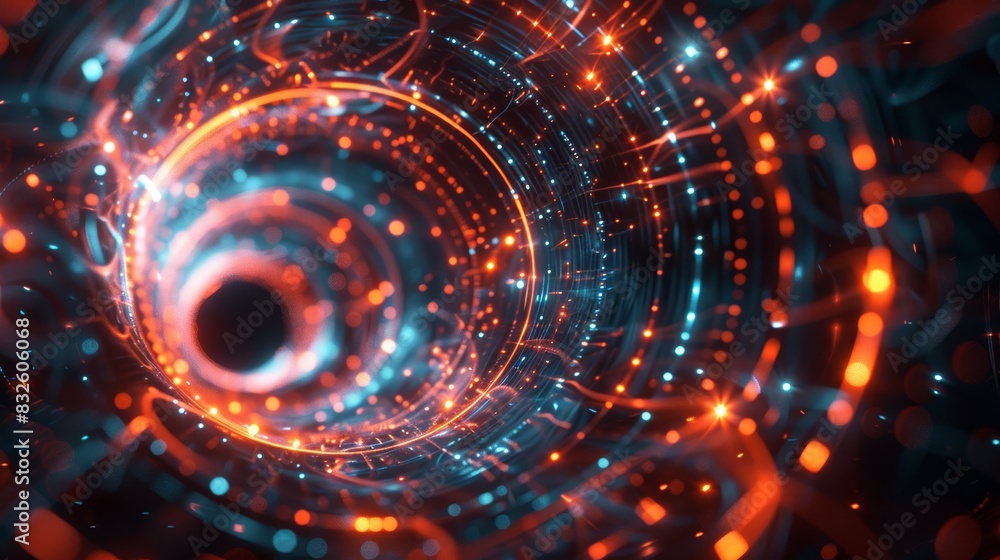 An abstract representation of energy storage, with glowing lines and circles symbolizing the flow and storage of electricity, conveying the concept of energy storage in a visually An abstract representation of energy storage, with glowing lines and circles symbolizing the flow and storage of electricity, conveying the concept of energy storage in a visually