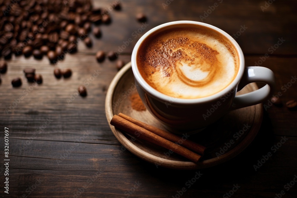 Photos of cappuccino coffee in various formats using professional Studio lighting and creating a coffee mood. Photos of cappuccino coffee in various formats using professional Studio lighting and creating a coffee mood.