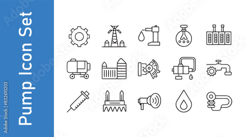 Dump The Pump Icon Set with vector collections. 