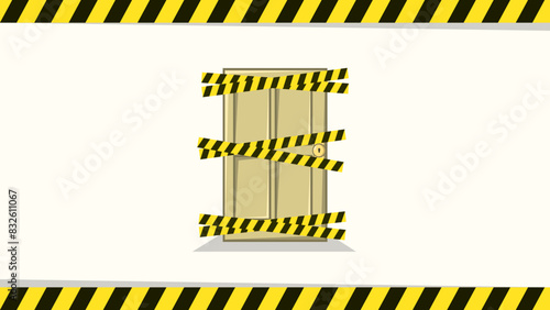 Under construction landing web page template. flat illustration vector eps 8 and above.