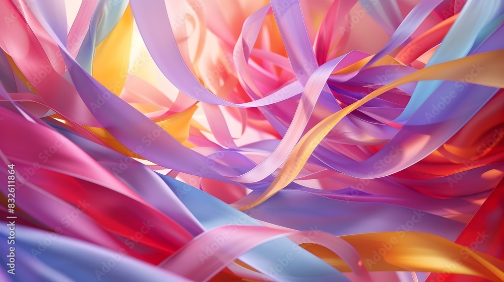 Captivating Fusion of Vibrant Shapes and Fluid Movements Captivating Fusion of Vibrant Shapes and Fluid Movements