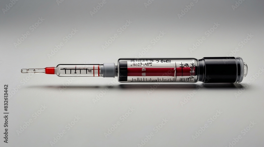 Fototapeta premium Syringe for medical lab 