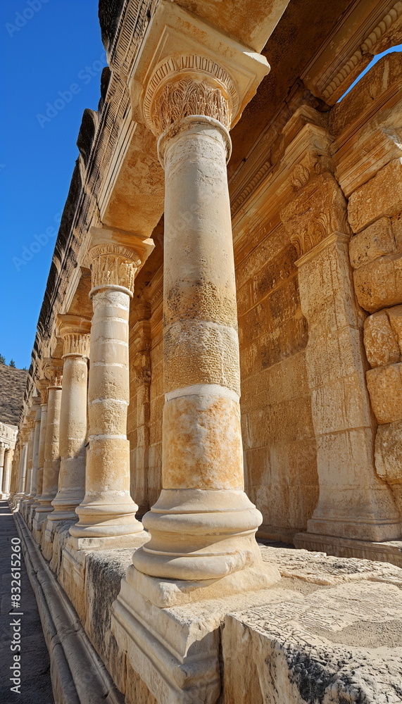 Fototapeta premium Beit Shean close-up Taking a close-up view of Bei_011