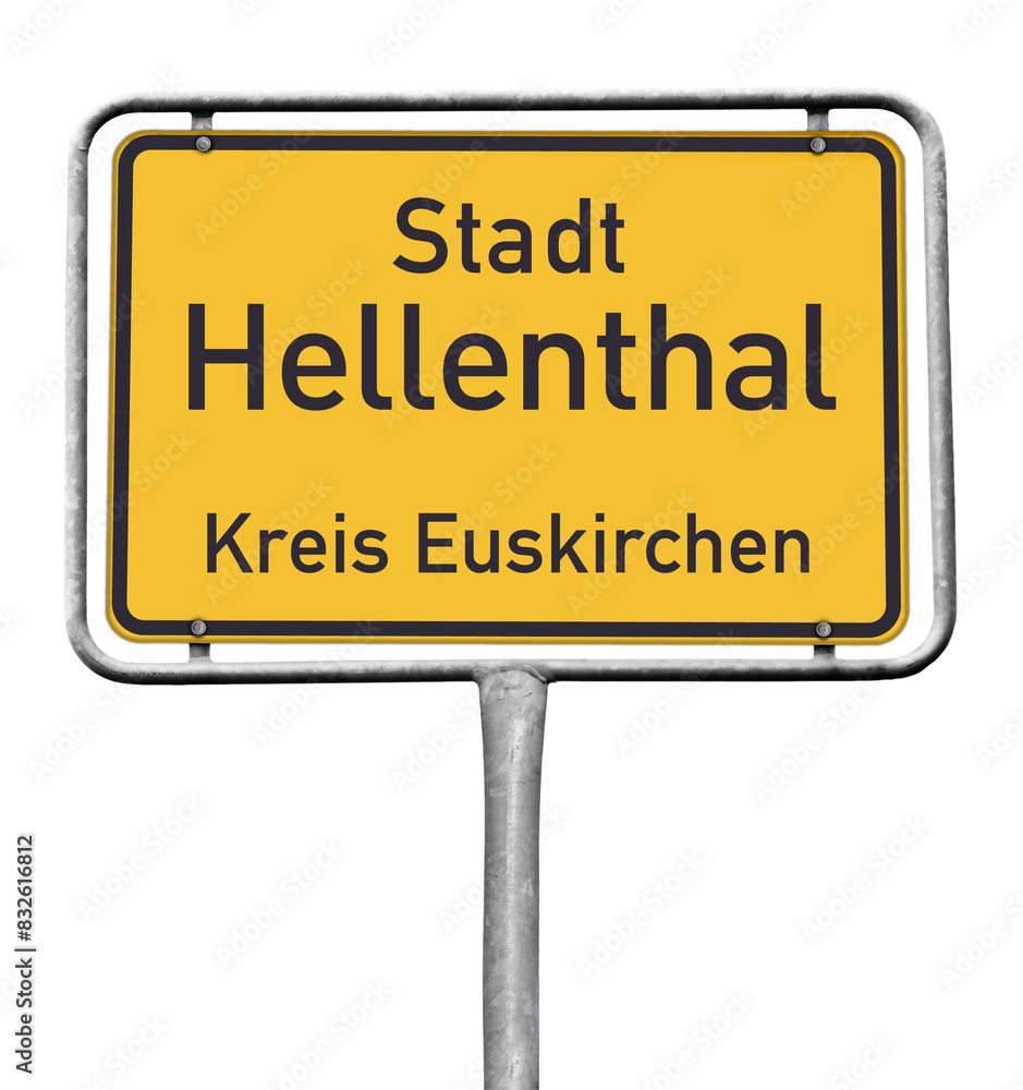 Ortstafel, Stadt Hellenthal, Kreis Euskirchen, (Symbolbild) Ortstafel, Stadt Hellenthal, Kreis Euskirchen, (Symbolbild)