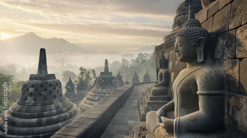 Borobudur Indonesia allows you to see every detail_001 photo