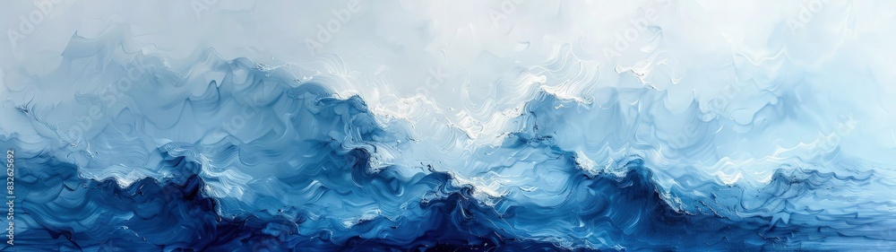 Abstract wave of blue smoke. Best for banner abstract background. Abstract wave of blue smoke. Best for banner abstract background.