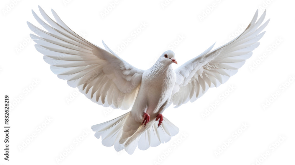 Obraz premium Flying white dove