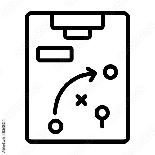 A linear design icon of stratagem
