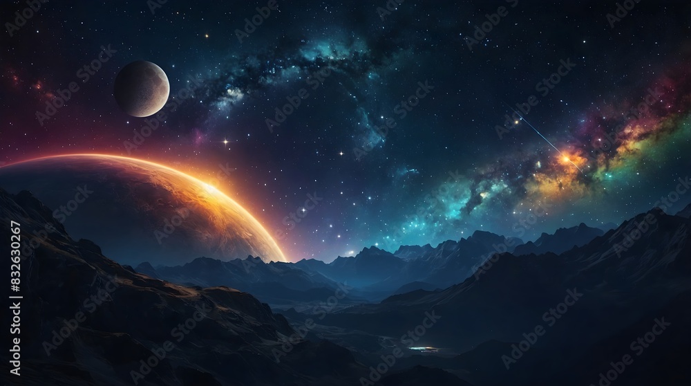 Night’s Majesty: Stars Over Mountains Night’s Majesty: Stars Over Mountains