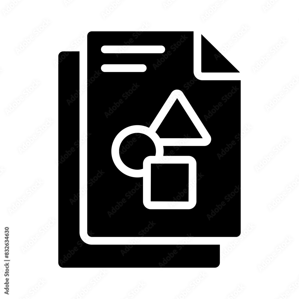 Math shapes on paper, icon of geometric shapes
Math shapes on paper, icon of geometric shapes