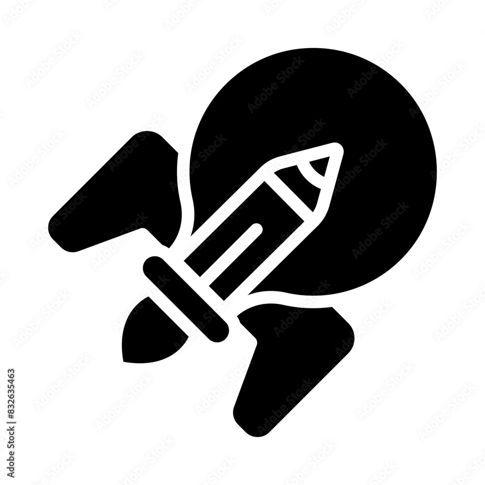Pencil inside lightbulb, icon of creative writing
Pencil inside lightbulb, icon of creative writing