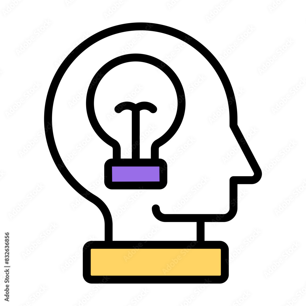 Trendy design icon of brain idea
Trendy design icon of brain idea