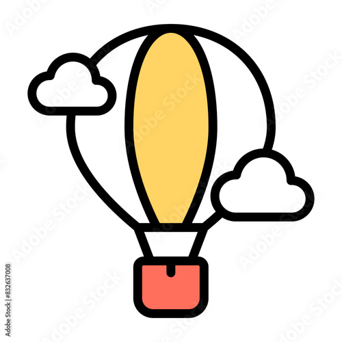 Premium download icon of hot air balloon 

