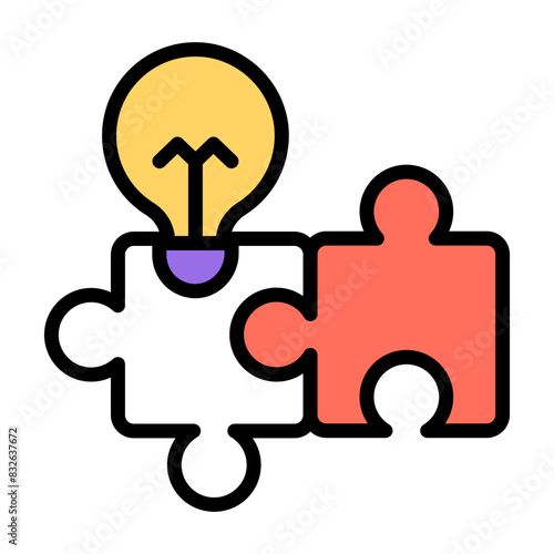 An icon design of problem solving 

