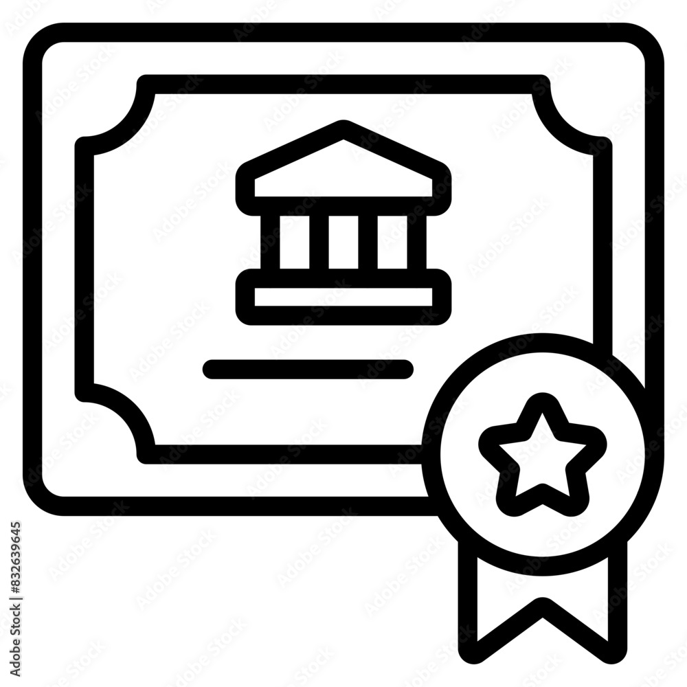 Modern design icon of certificate
Modern design icon of certificate