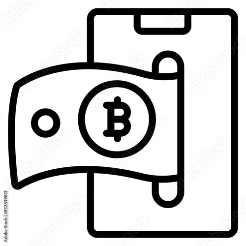 An icon design of online banking

