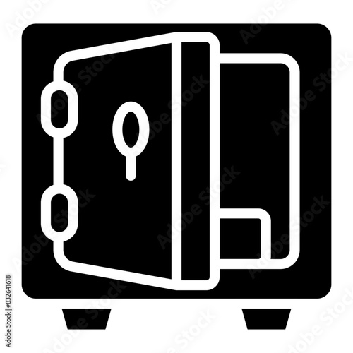 Modern design icon of bank vault
