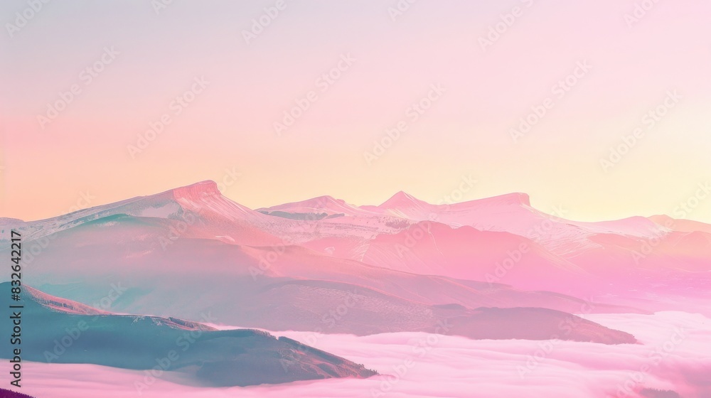 Morning Glory: Majestic Yunding Mountain Emerges from Fog