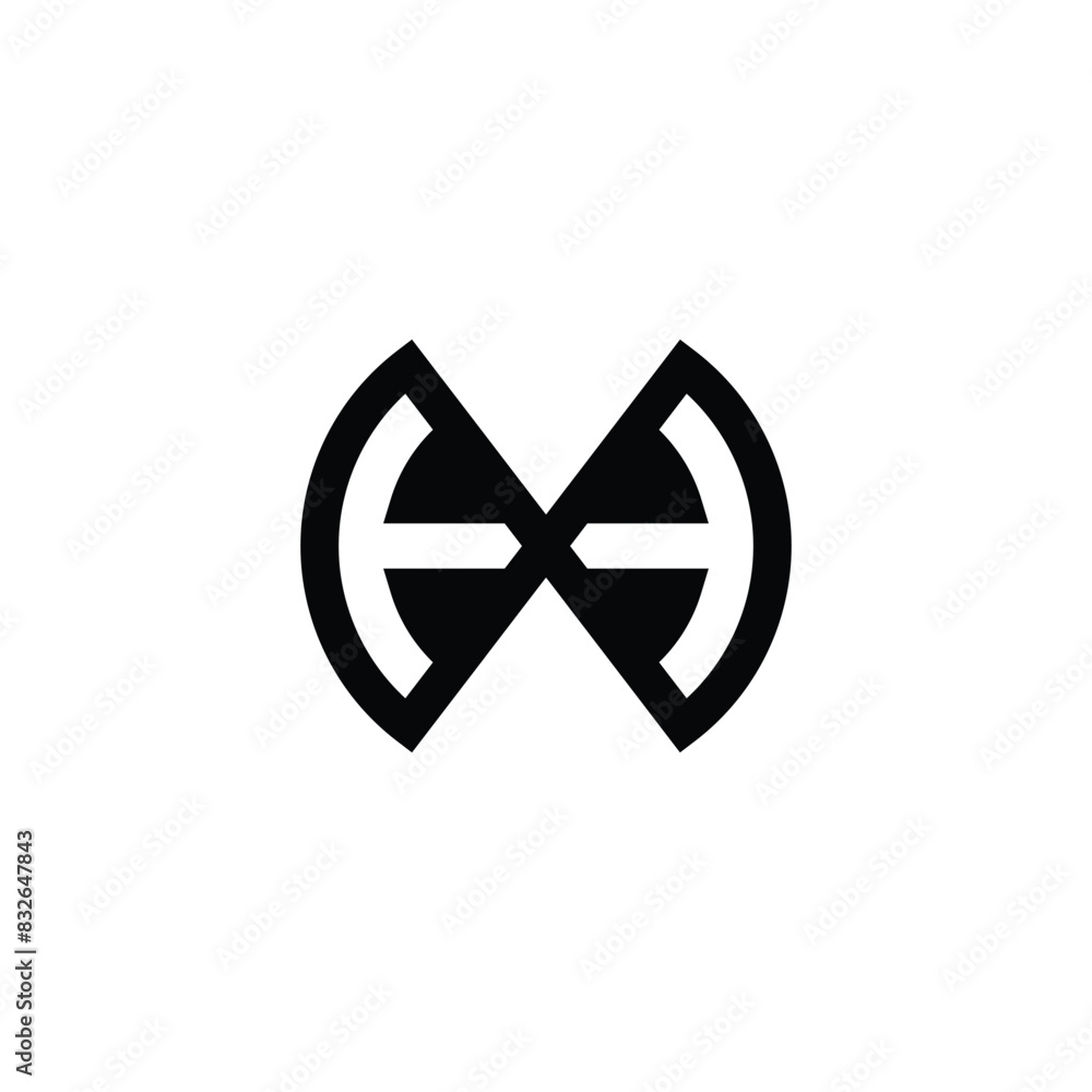 HX, XH, Abstract initial monogram letter alphabet logo design HX, XH, Abstract initial monogram letter alphabet logo design