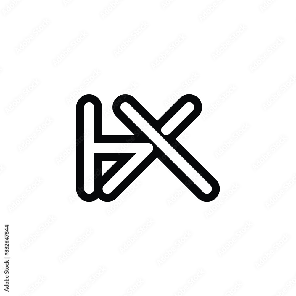 HX, XH, Abstract initial monogram letter alphabet logo design HX, XH, Abstract initial monogram letter alphabet logo design