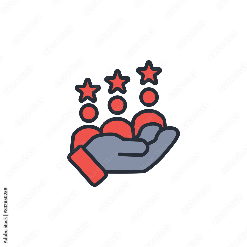customer review icon. vector.Editable stroke.linear style sign for use web design,logo.Symbol illustration. customer review icon. vector.Editable stroke.linear style sign for use web design,logo.Symbol illustration.