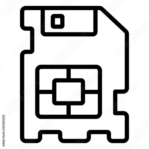 A creative design icon of mobile sim 

