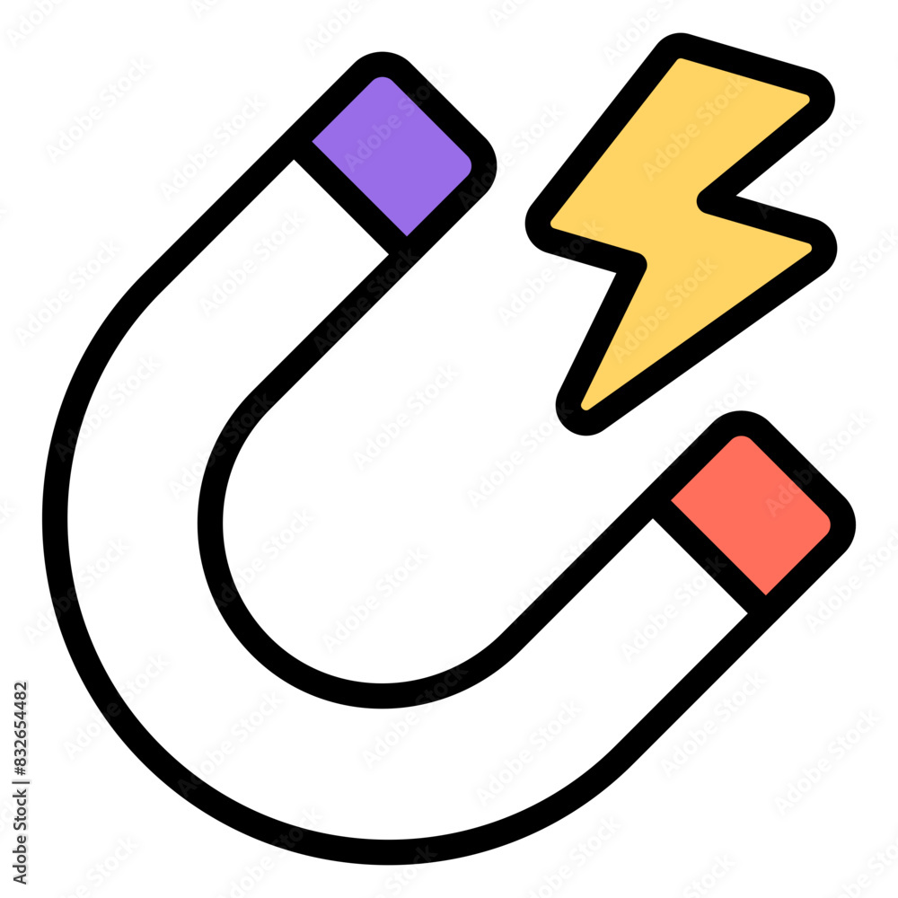 Editable design icon of magnet
Editable design icon of magnet