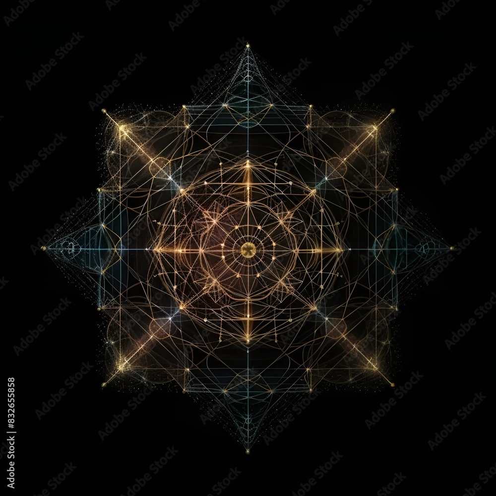 Metatron's cube. Sacral geometry. astral projection energy grid ...