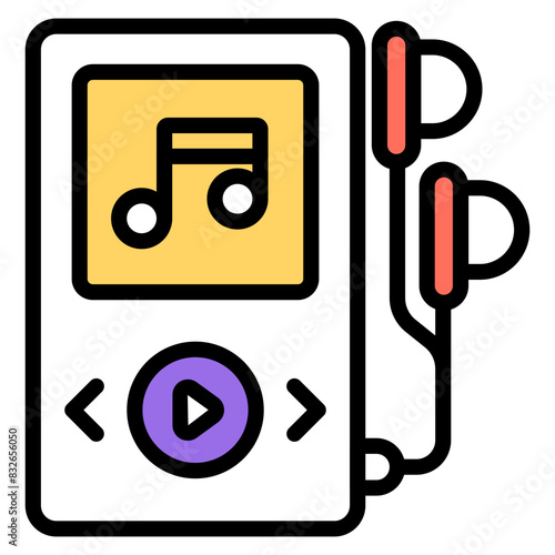 Vector design of mp3 player 

