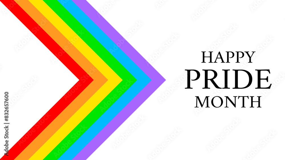 Happy pride month. Abstract rainbow design. Love is love, rainbow flag, lgbt pride. June 2024. Background template. Human rights and tolerance