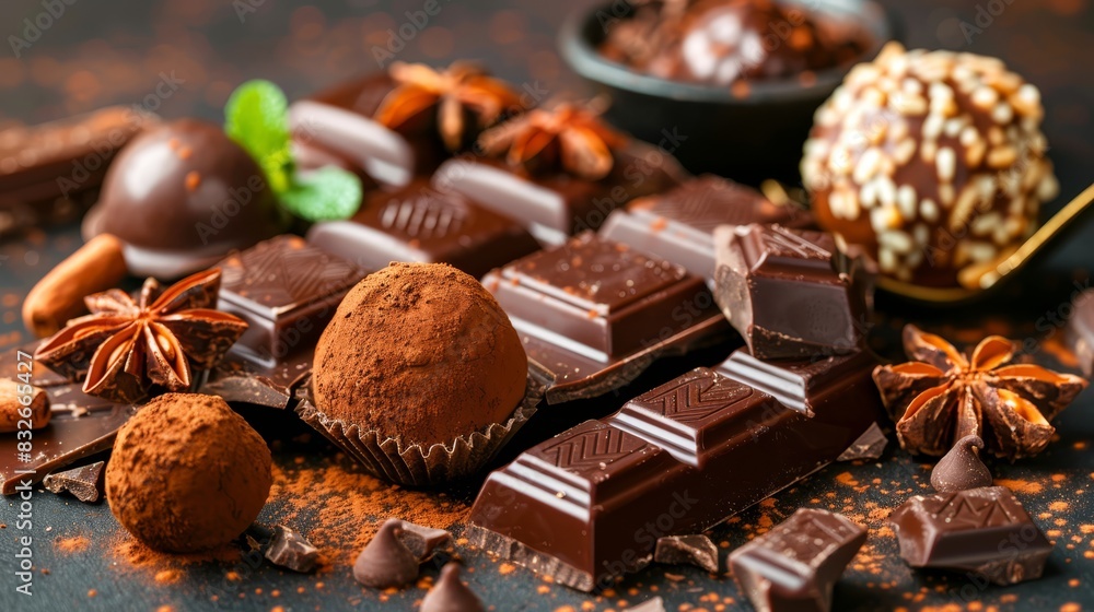 one filled with nuts, the other with chocolate A single spoon hovers over the nuts one filled with nuts, the other with chocolate A single spoon hovers over the nuts
