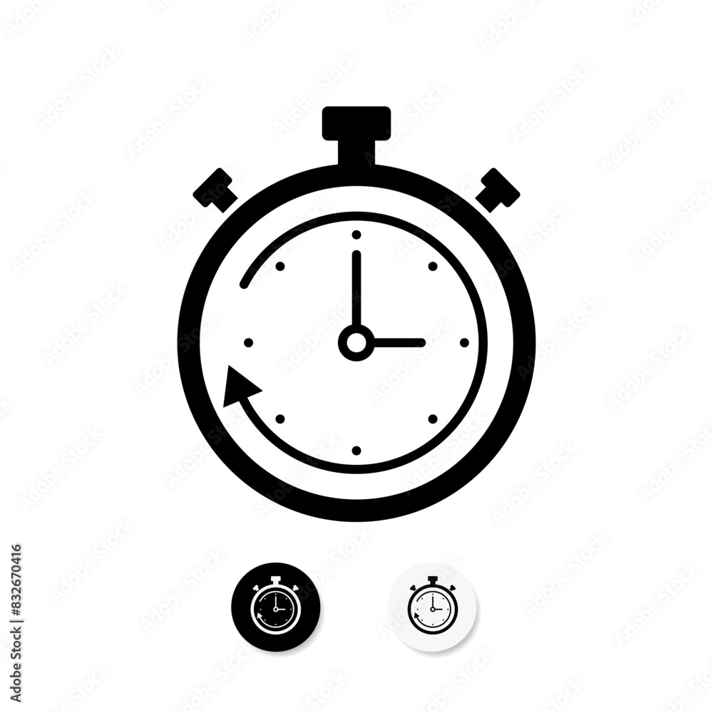 Simple alarm clock sign web icon silhouette . Alarm clock logo or icon for web, ui, app, mobile Simple alarm clock sign web icon silhouette . Alarm clock logo or icon for web, ui, app, mobile