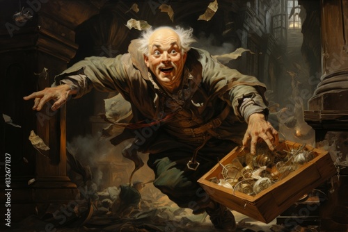 Wallpaper Mural A cunning and agile thief, adept at bypassing traps and pilfering valuable treasures. - Generative AI Torontodigital.ca