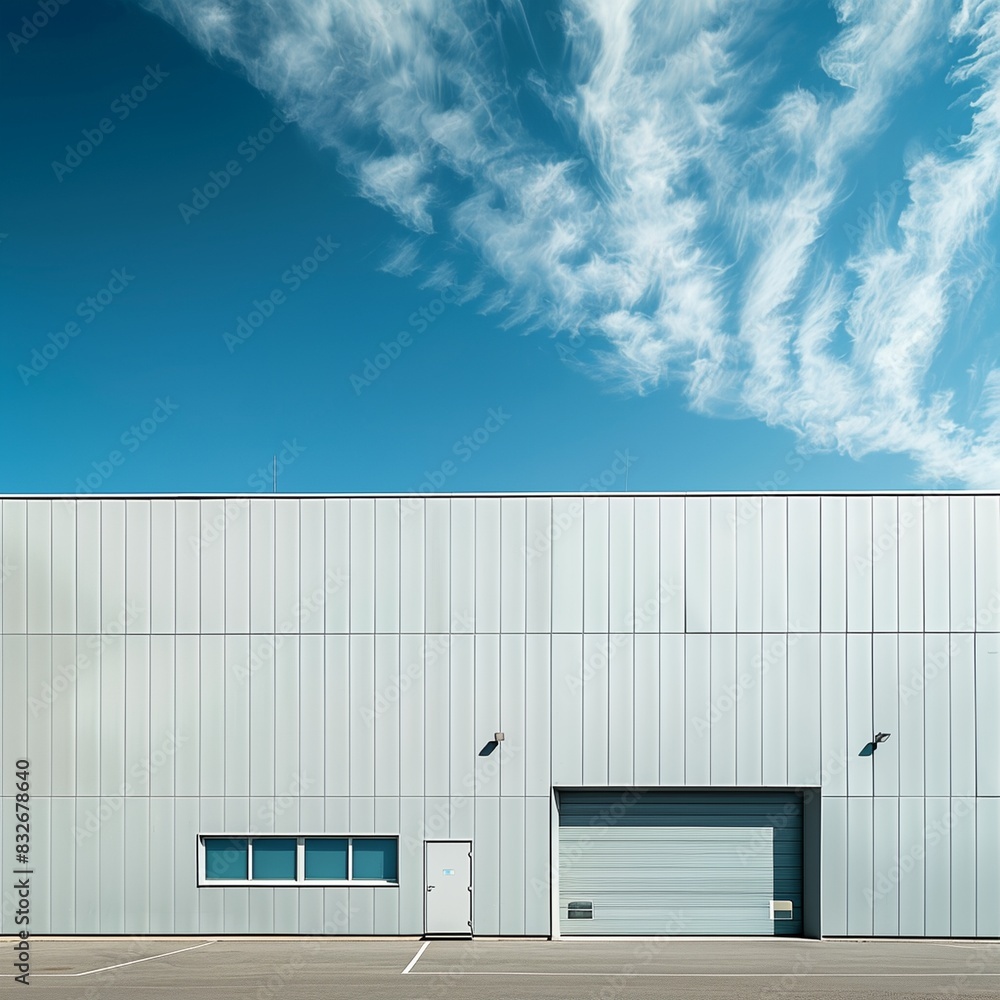 a large white building with a sky background a large white building with a sky background