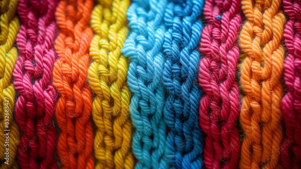 Texture background of knitted yarn Texture background of knitted yarn