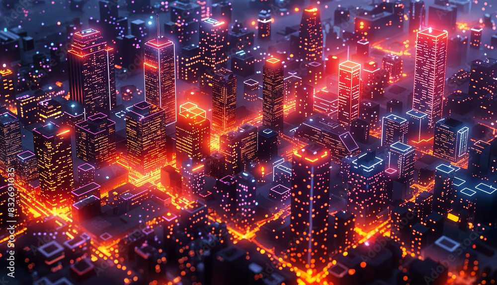 Blockchain Boulevard: The Future of Ownership, bustling digital metropolis where every property transaction is recorded on the blockchain, 