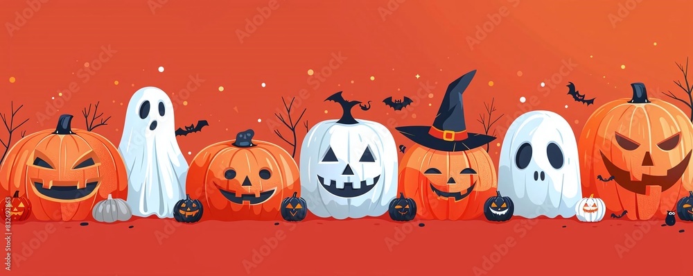 Generate a visual of a Halloween maskmaking workshop Generate a visual of a Halloween maskmaking workshop