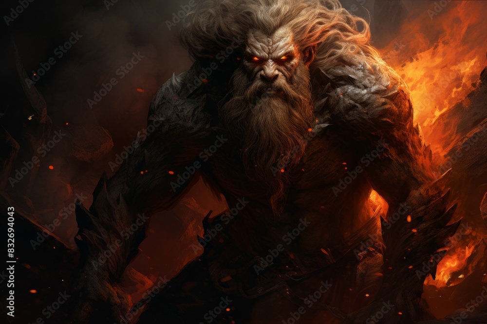 A fearsome and relentless berserker, fueled by rage and striking fear into the hearts of enemies. - Generative AI A fearsome and relentless berserker, fueled by rage and striking fear into the hearts of enemies. - Generative AI