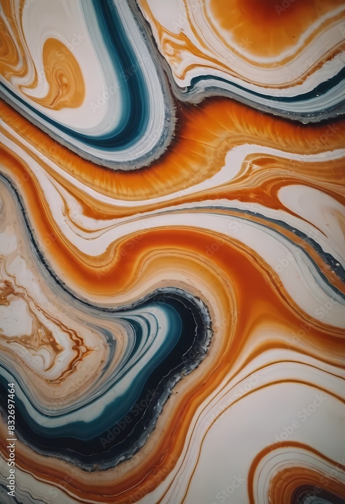 Fototapeta premium The Ancient Art of Japanese Marbling