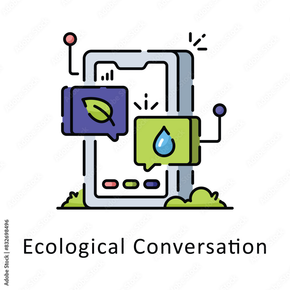Ecological Conversation vector filled outline icon style illustration. Symbol on White background EPS 10 File Ecological Conversation vector filled outline icon style illustration. Symbol on White background EPS 10 File