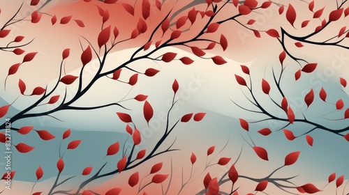Autumn background with bran...