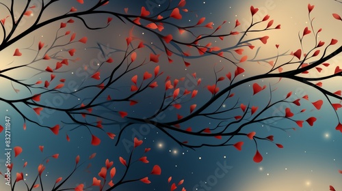 Autumn background with bran...