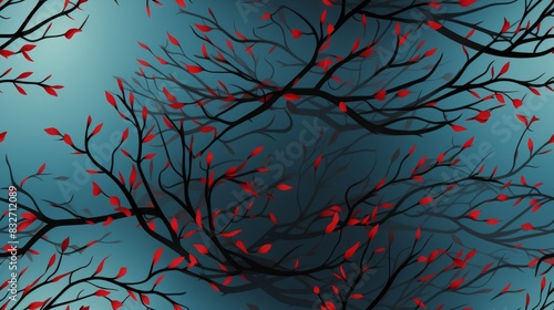 Autumn background with bran...