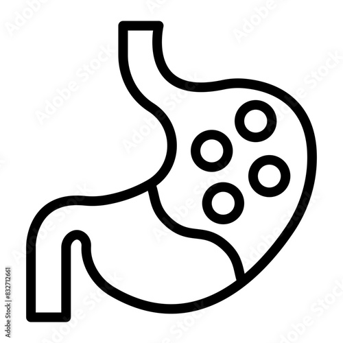 Gastroenterology Vector Filled Icon Design